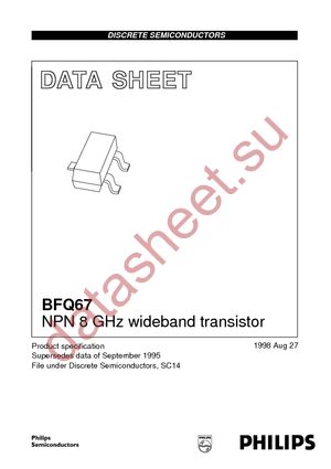 BFQ67 T/R datasheet  